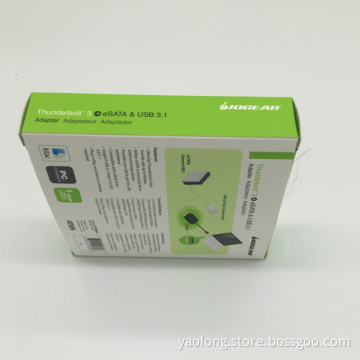 Custom logo printed rigid cardboard gift box